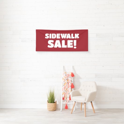 Sidewalk Sale! rode banner (Insitu)