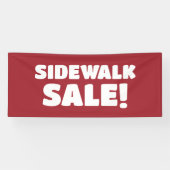 Sidewalk Sale! rode banner (Horizontaal)
