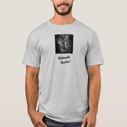 Sidewalk Surfer Pro Beeld Grijs Skater T-shirt (Voorkant)