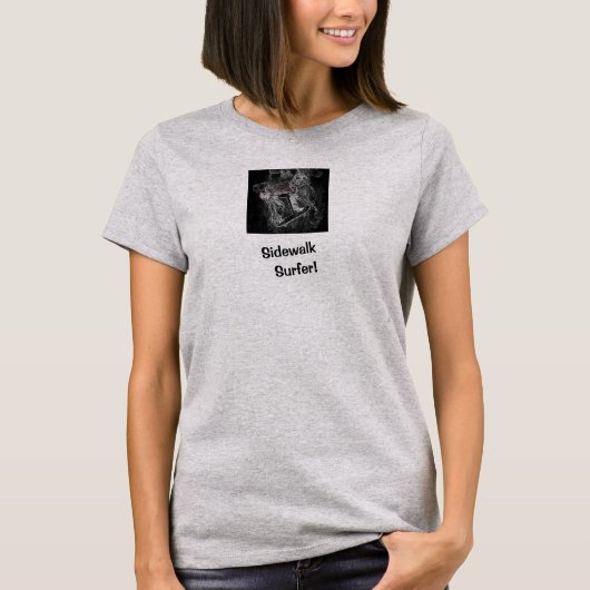 Sidewalk Surfer Pro Beeld Grijs Skater T-shirt (Voorkant)