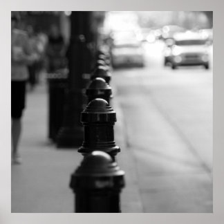 Sidewalk-verkeersketen Poster