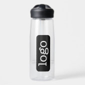 Sideways Business Logo Branding - QR-code - Tekst Waterfles (Voorkant)