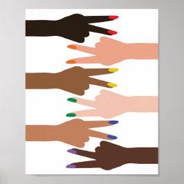 Sideways Peace Signaleert Poster