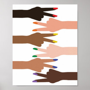 Sideways Peace Signaleert Poster