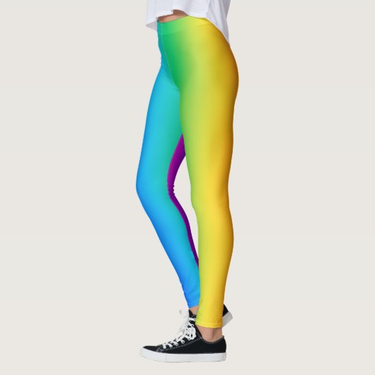 Sideways Rainbow Gradient Leggings (Links)