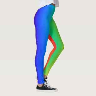 Sideways Rainbow Gradient Leggings