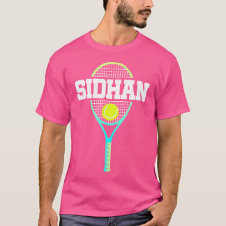 Sidhan Naam Tennisspeler Jongens Bal En Racket Spu T-shirt