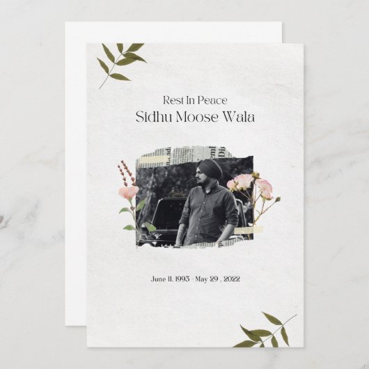 Sidhu-moeraswaluw Kaart (Voorkant / Achterkant)