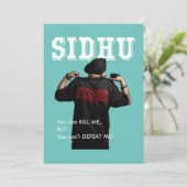 Sidhu Moosewala Desi Merch Punjabi Pullover Kaart (Staand voorkant)