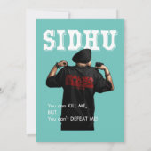 Sidhu Moosewala Desi Merch Punjabi Pullover Kaart (Achterkant)