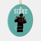 Sidhu Moosewala Desi Merch Punjabi Pullover Keramisch Ornament (Rechts)