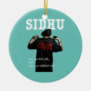 Sidhu Moosewala Desi Merch Punjabi Pullover Keramisch Ornament