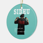 Sidhu Moosewala Desi Merch Punjabi Pullover Keramisch Ornament (Links)