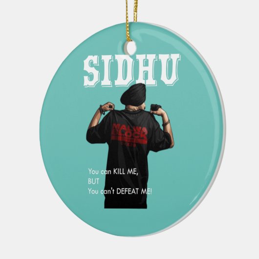 Sidhu Moosewala Desi Merch Punjabi Pullover Keramisch Ornament (Links)
