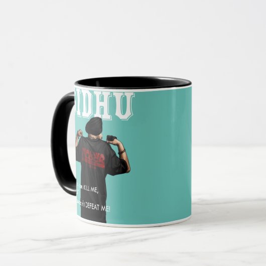 Sidhu Moosewala Desi Merch Punjabi Pullover Mok (Voorkant links)