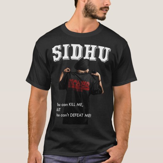 Sidhu Moosewala Sticker T-shirt (Voorkant)