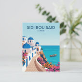 Sidi Bou Said Tunesië Briefkaart (Staand voorkant)