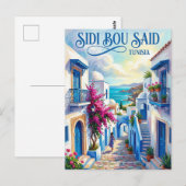 Sidi Bou Said Tunesië Briefkaart (Voorkant / Achterkant)