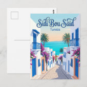 Sidi Bou Said Tunesië Briefkaart (Voorkant / Achterkant)