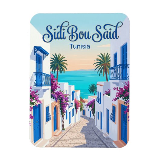 Sidi Bou Said Tunesië Magneet (Verticaal)