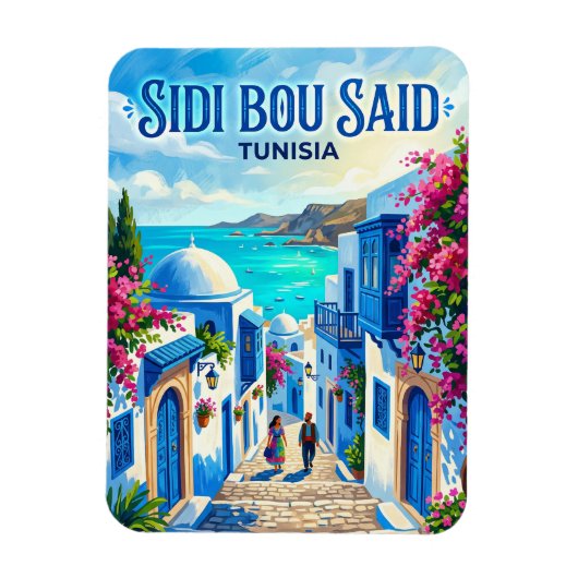 Sidi Bou Said Tunesië Magneet (Verticaal)
