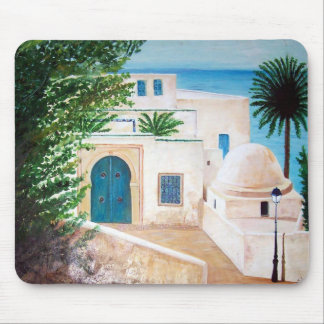 "Sidi Bou Said, Tunesië" mousepad Muismat