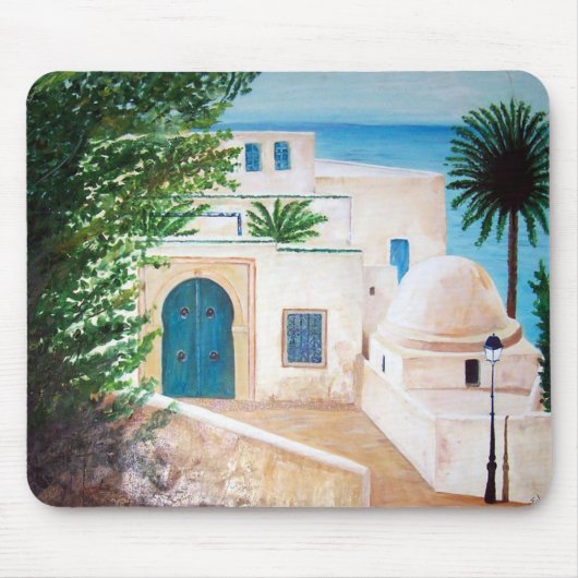 "Sidi Bou Said, Tunesië" mousepad Muismat (Voorkant)