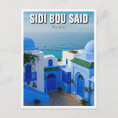 Sidi Bou Said Tunesië Reizen Briefkaart (Voorkant)