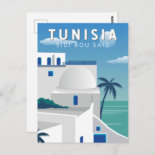 Sidi Bou zei dat de Tunesische Reiskunst  was Briefkaart (Voorkant / Achterkant)