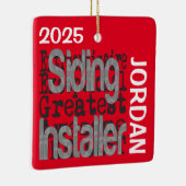 Siding Installer Buitengewoon CUSTOM Keramisch Ornament (Rechts)