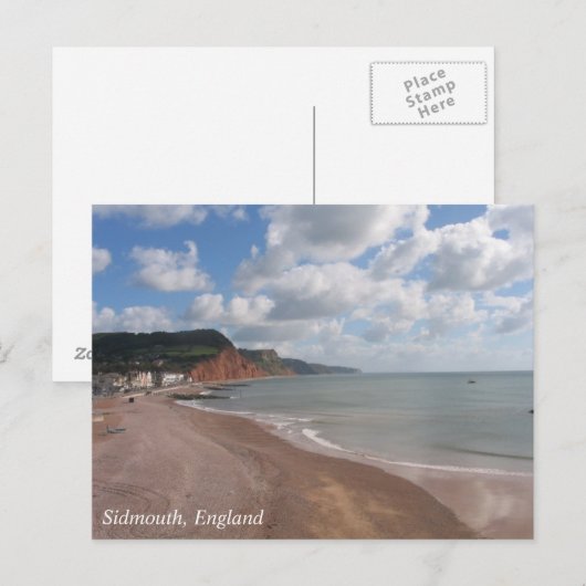 Sidmouth Beach Briefkaart (Voorkant / Achterkant)