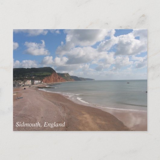 Sidmouth Beach Briefkaart (Voorkant)