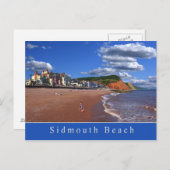 Sidmouth Beach Briefkaart (Voorkant / Achterkant)