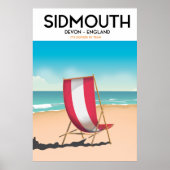 Sidmouth, devon, oud poster (Voorkant)