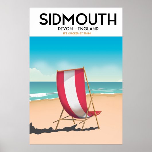 Sidmouth, devon, oud poster (Voorkant)