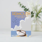 Sidmouth South Devon vintage reisposter. (Staand voorkant)