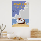 Sidmouth South Devon vintage reisposter. Poster (Keuken)