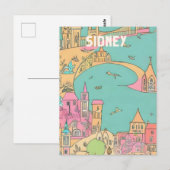 Sidney Australia Briefkaart (Voorkant / Achterkant)