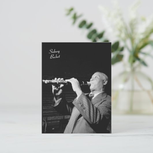 Sidney Bechet Briefkaart (Staand voorkant)