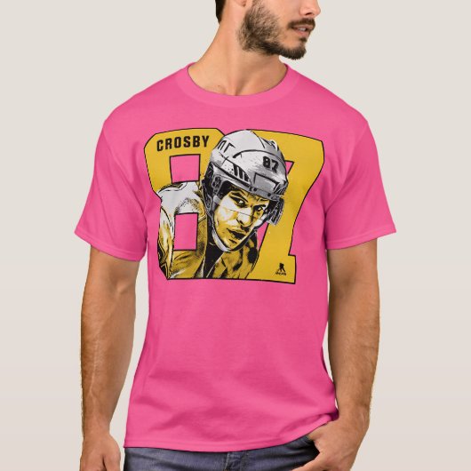 Sidney Crosby Pittsburgh Getal T-shirt (Voorkant)