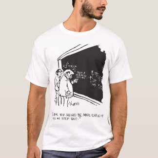 Sidney Harris Mirakel Explicit Science Wiskunde La T-shirt