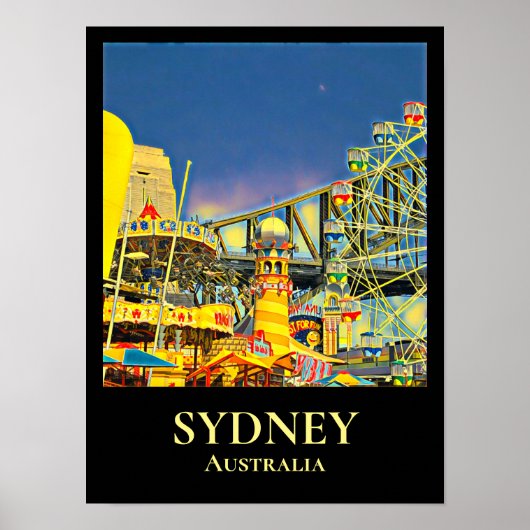 Sidney Luna Park Poster (Voorkant)