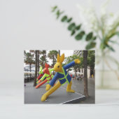 Sidney Lunar Festival: Rabbit Inflatables Briefkaa Briefkaart (Staand voorkant)