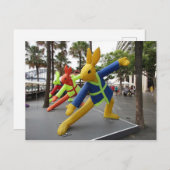 Sidney Lunar Festival: Rabbit Inflatables Briefkaa Briefkaart (Voorkant / Achterkant)