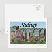 Sidney, Montana Briefkaart (Voorkant / Achterkant)
