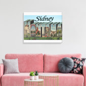 Sidney, Montana Canvas Afdruk (Insitu (Woonkamer))