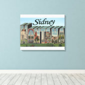 Sidney, Montana Canvas Afdruk (Insitu (Houten vloer))