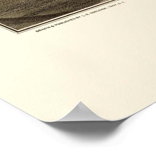 Sidney, NY Panoramic Map - 1887 Poster (Hoek)