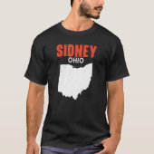SIDNEY Ohio USA State America Travel Ohioan T-shirt (Voorkant)