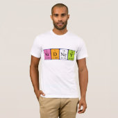 Sidney periodieke lijstnaam shirt (Voorkant volledig)